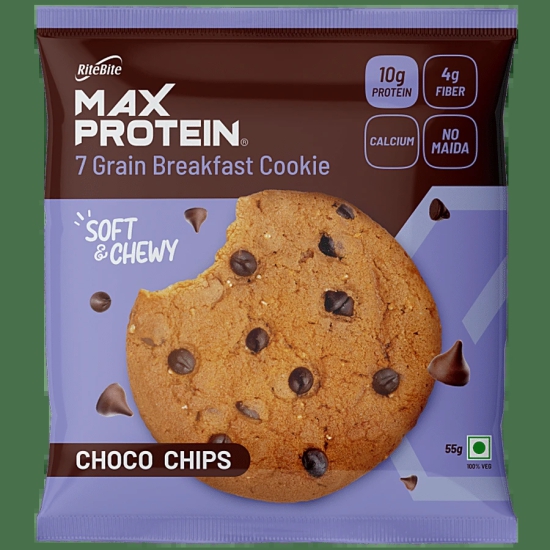 Rite Bite Ritebite Max Protein Choco Chips, 55 Gm