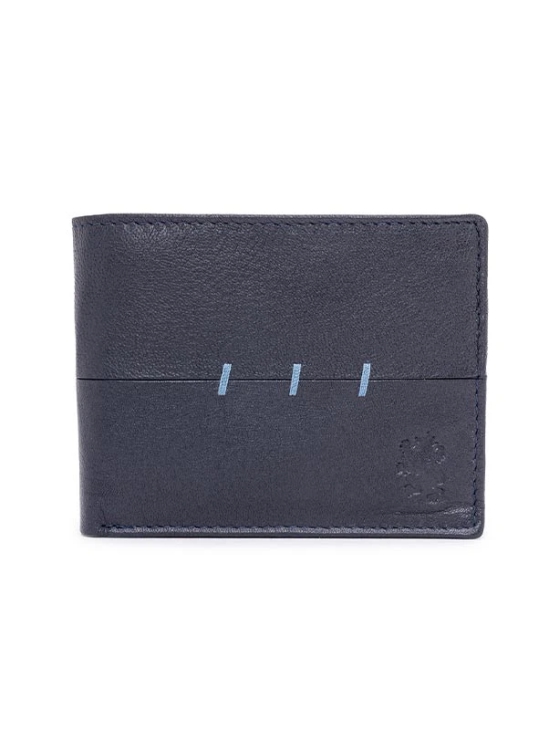 RedTape Navy Leather Two Fold RFID Wallet | Stylish and Secure