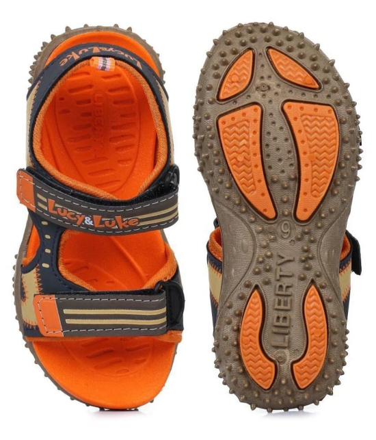 Lucy & Luke By Liberty BEN-10_Orange Kids Casual Sandal - None