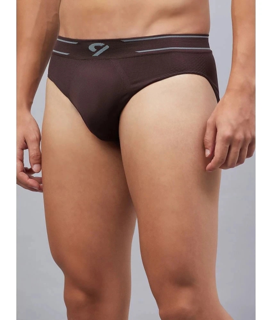 C9 Airwear - Brown Nylon Mens Briefs ( Pack of 1 ) - None