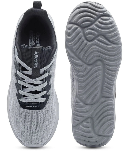 Action - Sports Running Shoes Light Grey Mens Sports Running Shoes - None