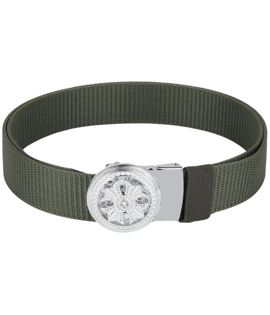 Loopa - Green Nylon Mens Casual Belt ( Pack of 1 ) - None