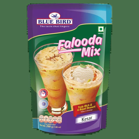 Blue Bird Falooda Mix Kesar, 200 gm