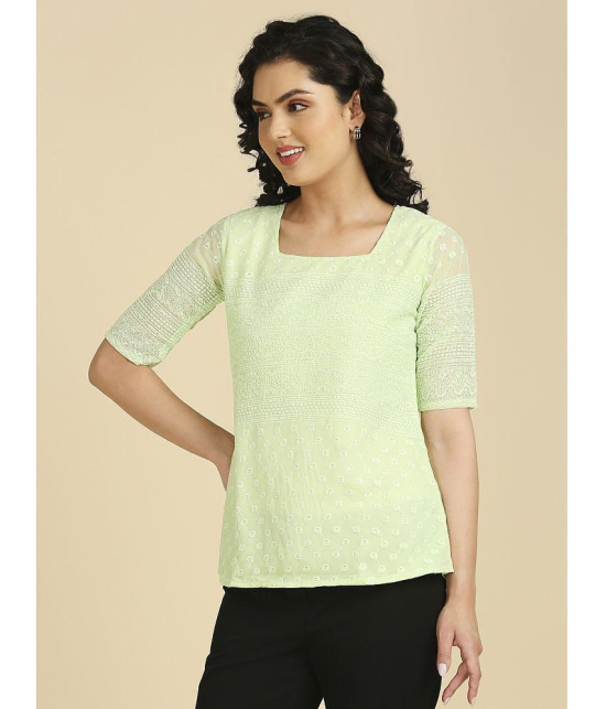 gufrina Pastel Georgette Womens Regular Top ( Pack of 1 ) - None