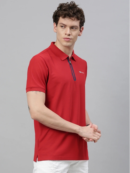 TVS Racing Polo Tshirt Polyester Red Blue