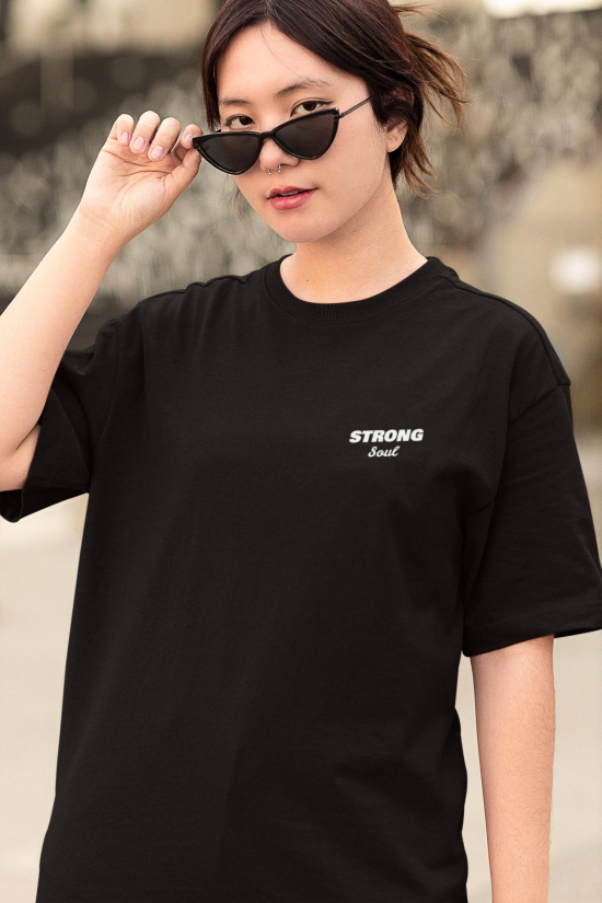 Plain Gym Oversized T Shirt-2XL - 48 / Black