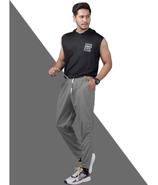 Septem Medium Grey Cotton Blend Mens Trackpants ( Pack of 1 ) - None