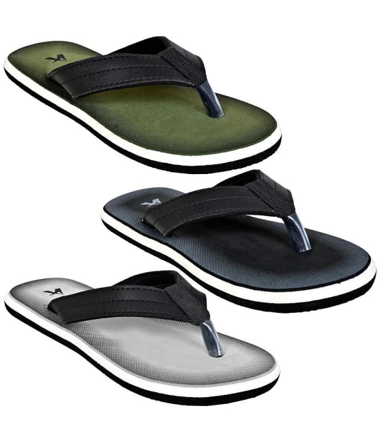 Altek Black Mens Thong Flip Flop - None