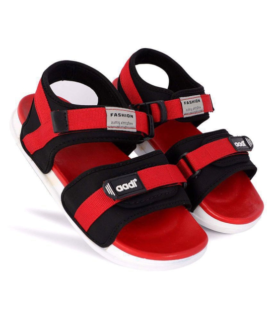 Aadi - Red Men's Floater Sandals - 9
