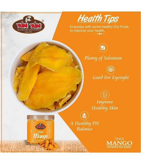 YUM YUM Dried Mango Slice 400g ( Pack of 2-200g Jar Each)