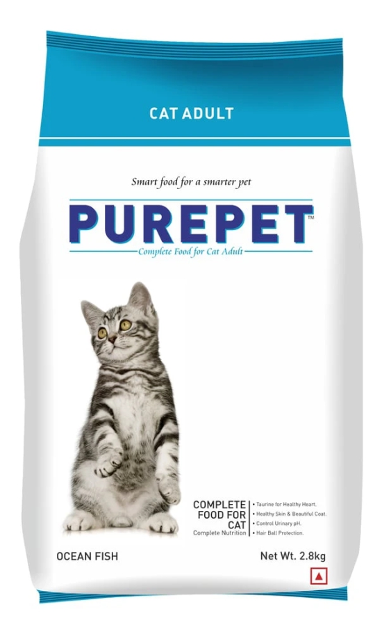 Purepet Ocean Fish Adult Cat Food, 2.8 Kg