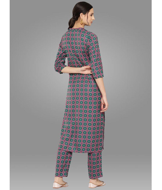 Janasya - Multicolor Straight Polyester Womens Stitched Salwar Suit ( Pack of 1 ) - None