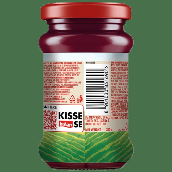 Kissan Mixed Fruit Jam, 200 G