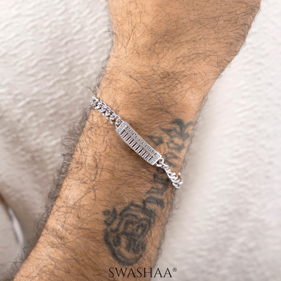 Carmen Mens Bracelet-Silver