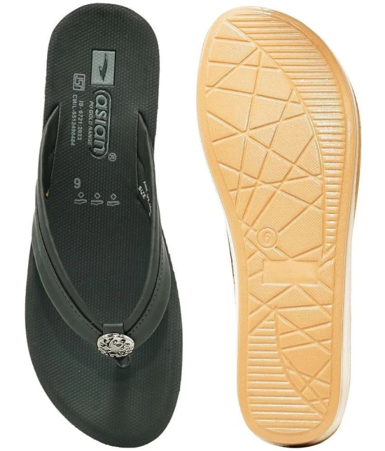 ASIAN Black Womens Slipper - None