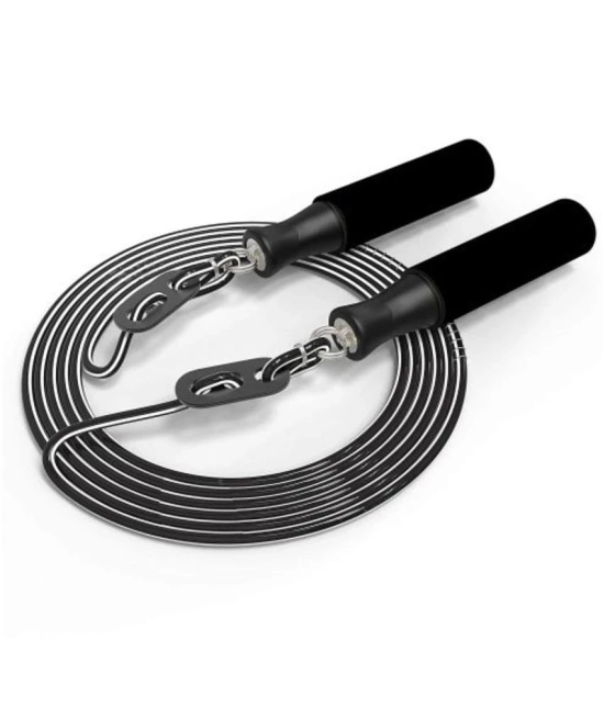 Black Skipping Rope ( Pack of 1 ) - Black