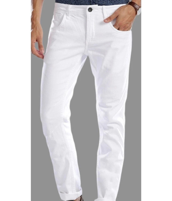 x20 - White Denim Slim Fit Mens Jeans ( Pack of 1 ) - None