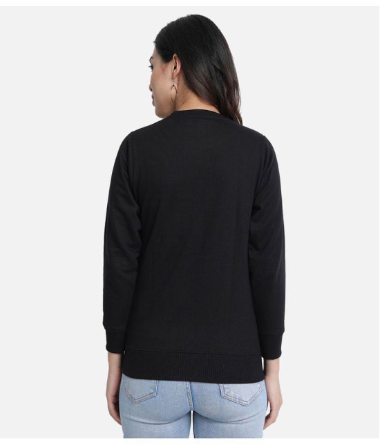 CHOZI Fleece Women's Non Hooded Sweatshirt ( Black ) - None