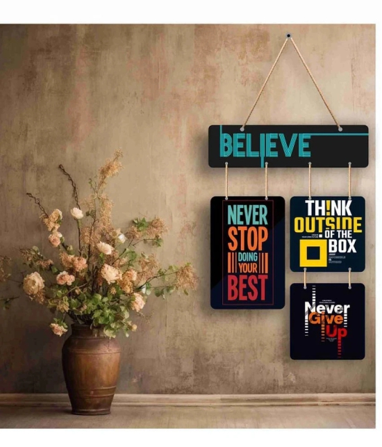 Saf motivational quotes Decorative Plate Multi - Pack of 1