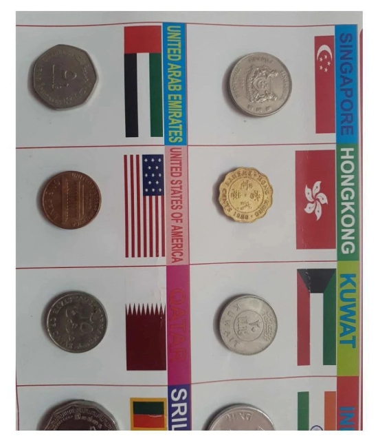 Hop n Shop - Hop n Shop World 10 Coins Set from 10 Different Countries with Beautiful Display Sheet Collectible 10 Numismatic Coins