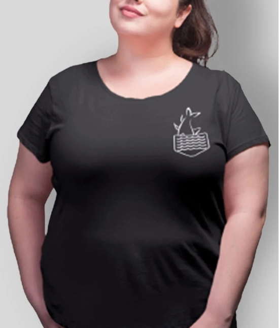 Neo Garments - Black Cotton Regular Fit Womens T-Shirt ( Pack of 1 ) - 6XL