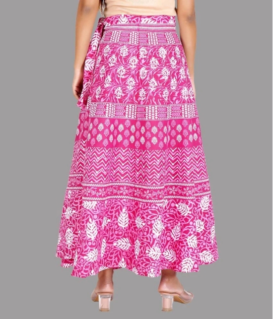 Rangun - Pink Cotton Womens Wrap Skirt ( Pack of 1 ) - None