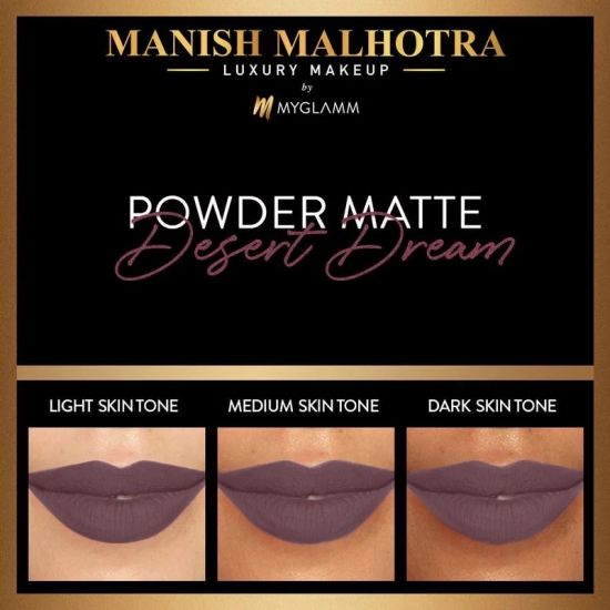 Manish Malhotra Powder Matte Lipstick - Desert Dream