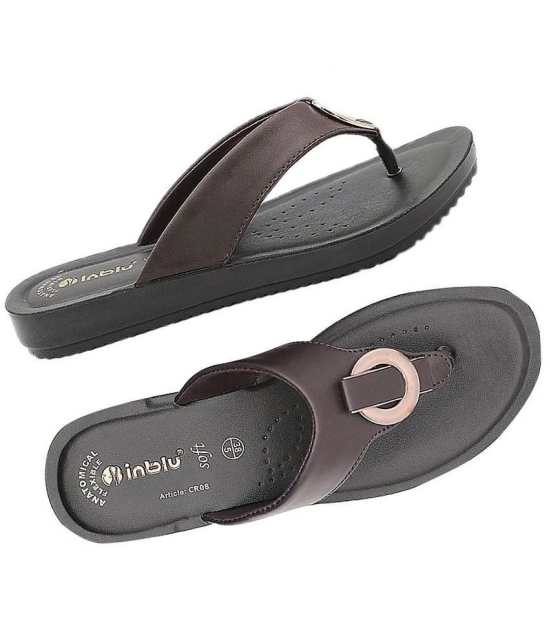 Inblu Brown Womens Slipper - None