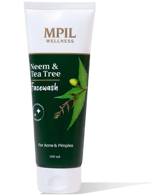 Mpil Wellness Neem & Tea Tree Facewashfor Acne Prone Skinwith Pure Neem & Tea Tree Extract (100Ml)