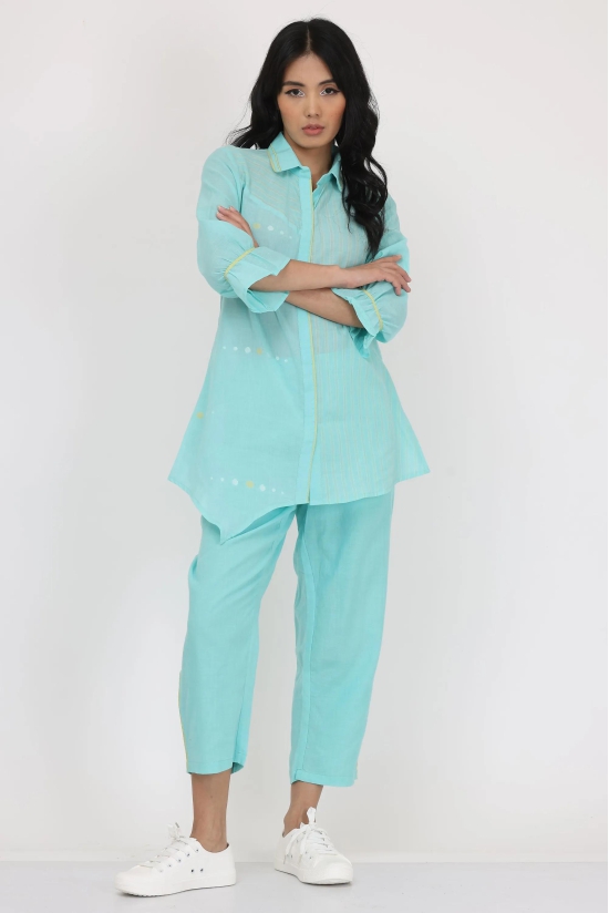 Mix Patch Co-ord Set (Blue)-L