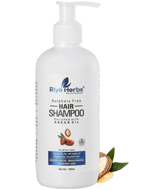 Riyo Herbs Argan Oil Shampoo | Best for Damaged, Dry, Split Ends & Frizzy Hair | For All Hair Types