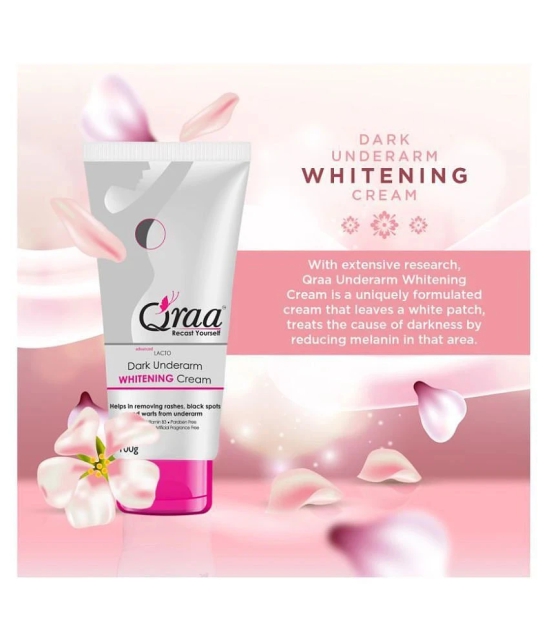 Qraa Advanced Lacto Dark Underarm Whitening Cream 100g Cream