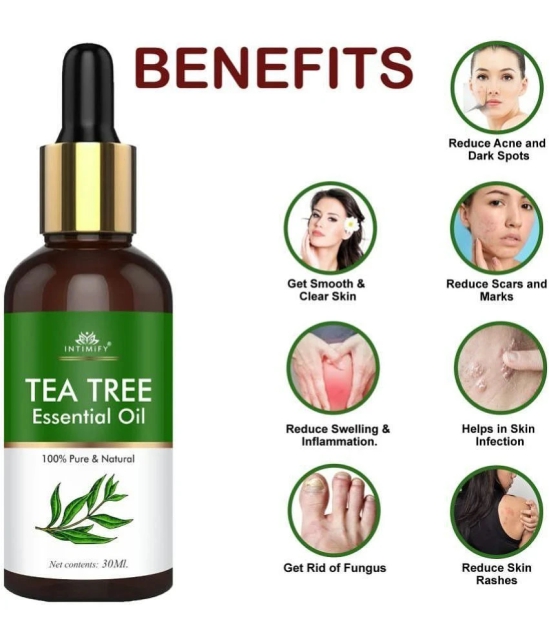 Intimify Tea Tree Essential Oil, Anti Acne Face Oil, Anti Ageing Face Oil, 30 Ml