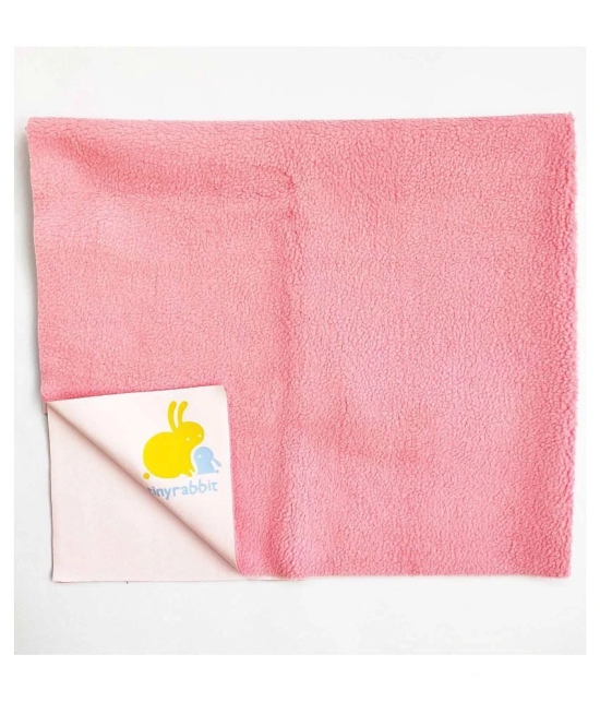 tinyrabbit Pink Laminated Waterproof Sheet ( 70 cm × 100 cm - 1 pcs ) - Medium - upto 120 cm length