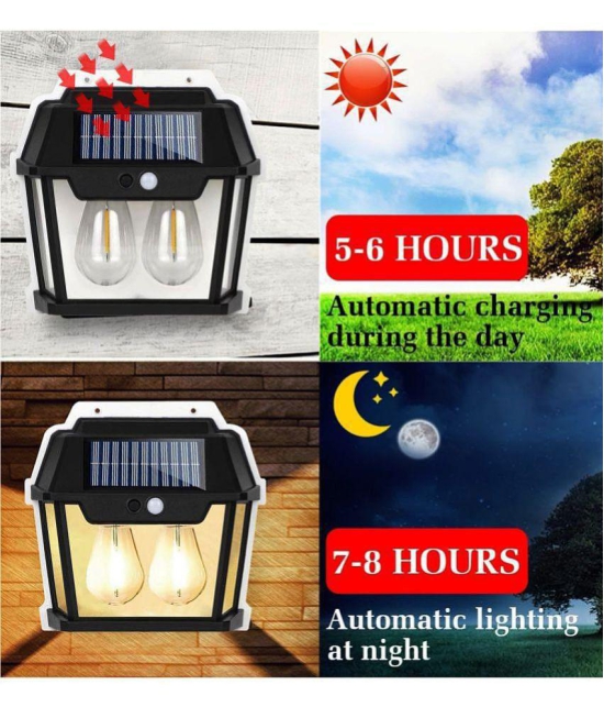 let light 2W Solar Outdoor Wall Light ( Pack of 1 )