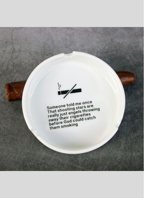 Round ceramic ashtray-Black / P3
