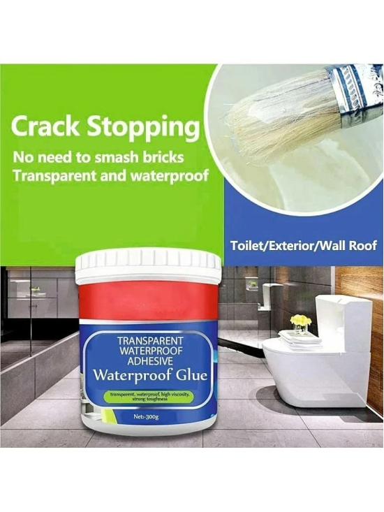 Anti Leakage Glue Waterproof Adhesive Roof Water Leakages Stops Glue for Wall, Transparent Crack Seal Leakage Protection Outdoor Bathroom Wall Tile Window Roof