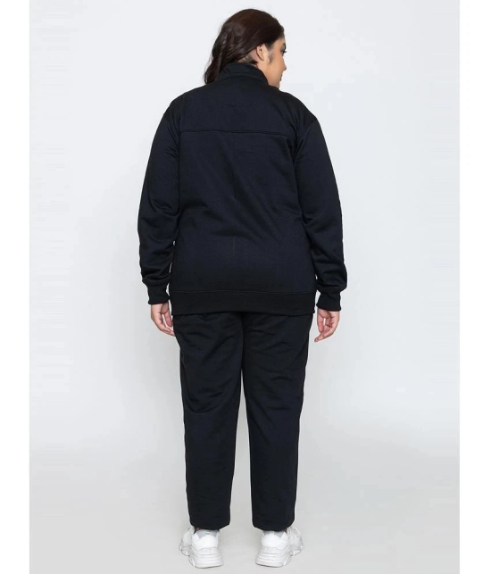 YHA Black Fleece Solid Tracksuit - Pack of 1 - None