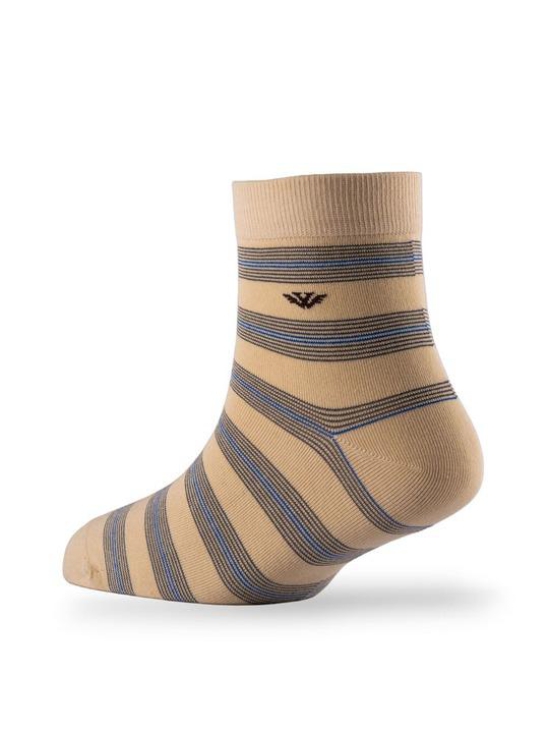 Men Pack Of 2 Striped Cotton Ankle Length Socks