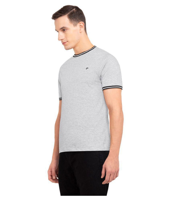 Ruggers Polyester Grey Solids T-Shirt - None