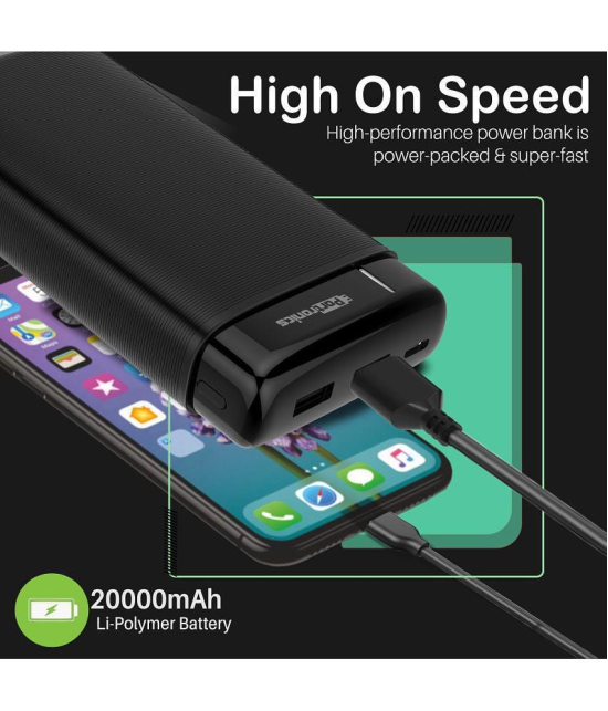 Portronics 20000 -mAh Li-Polymer Power Bank - Black