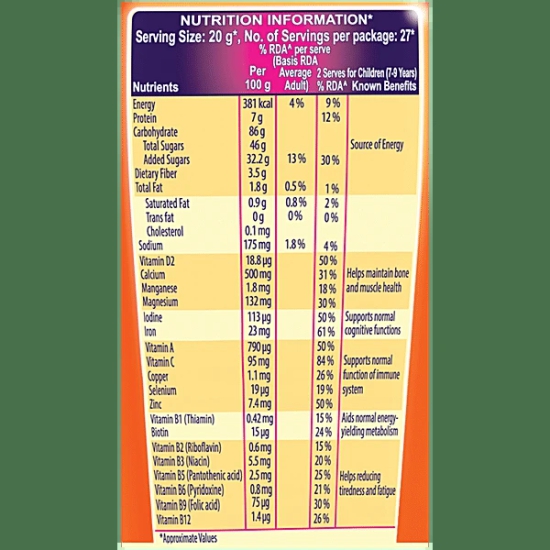 Cadbury Bourn Vita, 500 Gm Jar