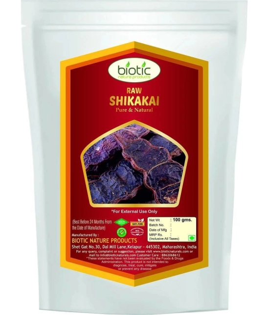 Biotic Shikakai Raw - Acacia Concinna - Shikekai Raw for Hair 100 gm