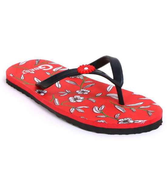 G Best - Red Women''s Flip Flop - None