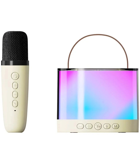 VEhop Karaoke with Mic 10 W Bluetooth Speaker Bluetooth V 5.3 with USB,SD card Slot,Aux Playback Time 6 hrs Assorted - Assorted