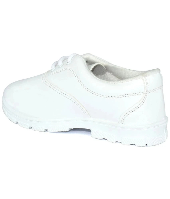 Ajanta - White Boys School Shoes ( 1 Pair ) - None