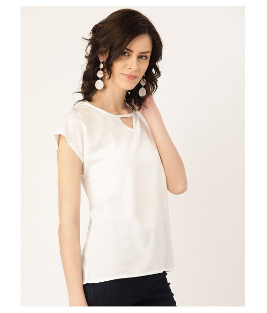 Rute Crepe Regular Tops - White - 4XL