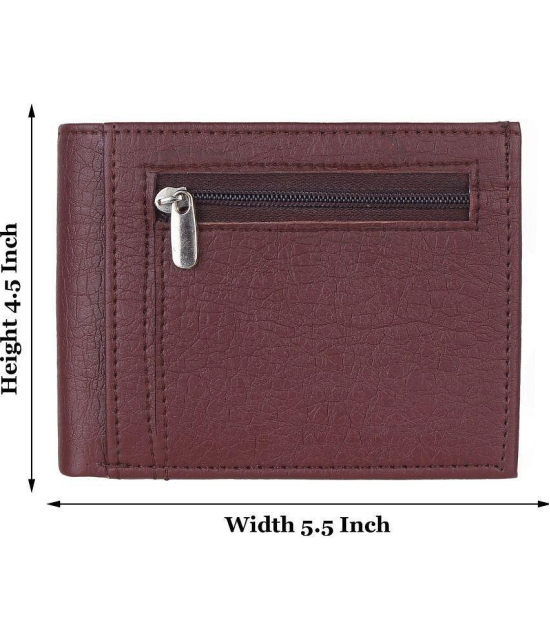 samtroh - PU Brown Men's Regular Wallet ( Pack of 1 ) - Brown