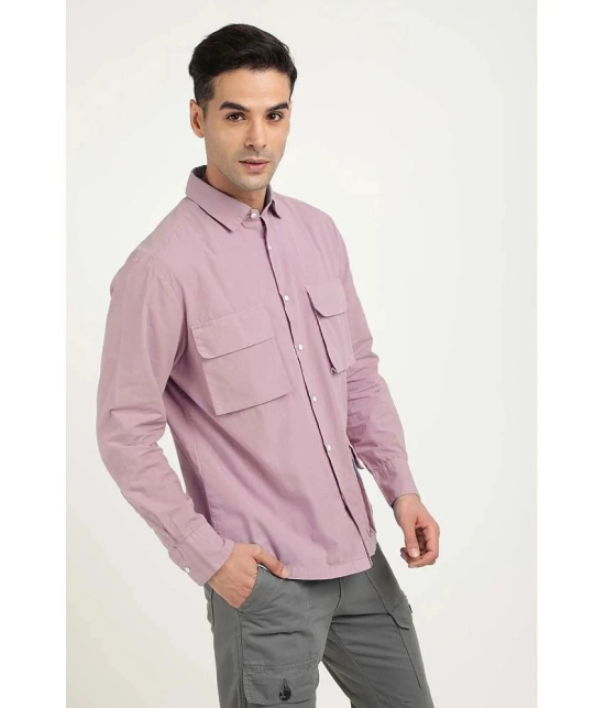 Bene Kleed 100% Cotton Regular Fit Solids Full Sleeves Mens Casual Shirt - Purple ( Pack of 1 ) - None