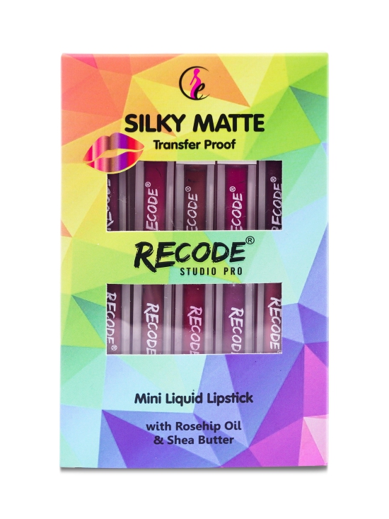 Recode Silky Matte Mini Liquid Lipsticks - 12.50 ml  (1.25ml x 10)